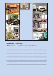 English Worksheet: Describing a house