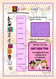 English Worksheet: Carnival