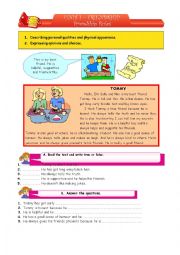 English Worksheet: Friendship Rules