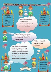 English Worksheet: Proverbs and Sayings about Pollution