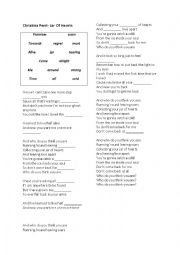 English Worksheet: Jar of Hearts by Christina Perri