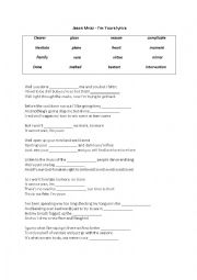 English Worksheet: Im Yours by Jason Mraz