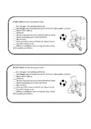 English Worksheet: Past continuous