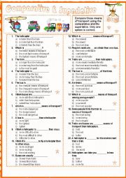 Comparative and Superlative quiz