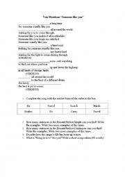 English Worksheet: Song. Van Morrison . 