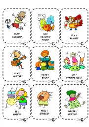 English Worksheet: PRESENT PERFECT - CONVERSATION CARDS - 