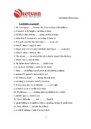 English Worksheet: worksheet