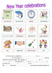 English Worksheet: New Year celebrations