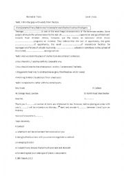 English Worksheet: Remedial  Tasks  For 2nd year economics 