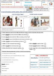 English Worksheet: Parents and education 