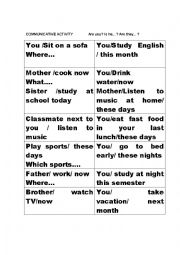 English Worksheet: Are you doing something?