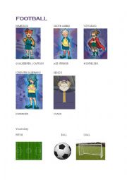 English Worksheet: Football vocabulary