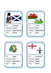 English Worksheet: Nationalities in the United Kingdom