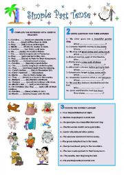 English Worksheet: SIMPLE PAST TENSE