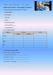 English Worksheet: Late for school