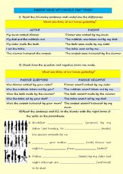 PASSIVE VOICE with Simple Past Tense