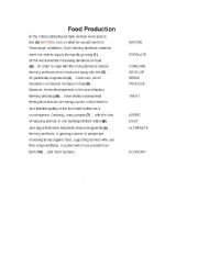 English Worksheet: FOOD