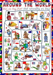 Around the world - board game