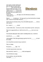 English Worksheet: the-fellowship-of-the-ring-1