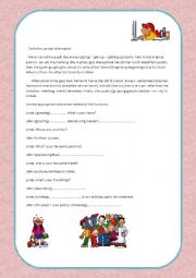 English Worksheet: group session exercises