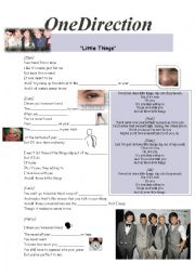 English Worksheet: One Direction song - Little Things