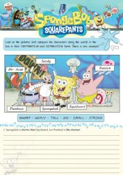 English Worksheet: SpongeBobs Family
