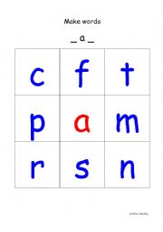 Phonics - 3 letter words (CVC) - make_as_many_words_as_you_can