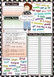 English Worksheet: Past Simple and Present Perfect