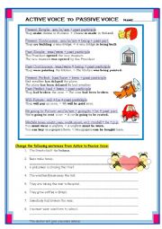 English Worksheet: Passive Voice