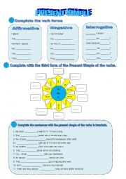 English Worksheet: Present Simple