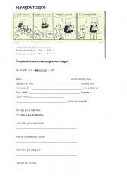 English Worksheet: Have/has got