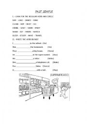 English Worksheet: PAST SIMPLE