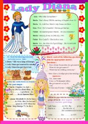 English Worksheet: Lady Diana