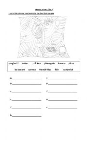 English Worksheet: Fruits and vegetables