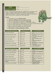 Tag Questions Explanation, Intonation, and Activities