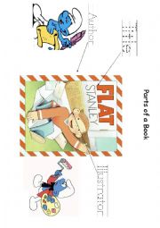 English Worksheet: Parts of a book