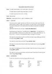 Pronunciation of sillent letters lesson plan 