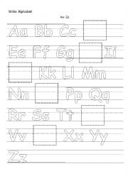 English Worksheet: Practice Alphabet orders