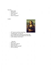 English Worksheet: Art Role-Play