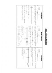 English Worksheet: Past Tenses