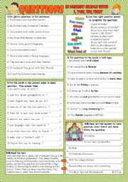 English Worksheet: Questions in Present Simple (I-YOU-WE-THEY)