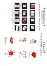 English Worksheet: My Valentine Book 2/2