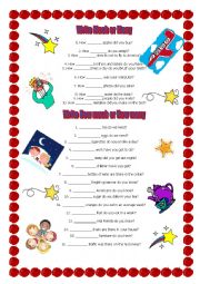 English Worksheet: How much or How many? exercises * * *