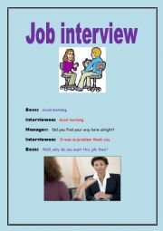 Job interview role-play