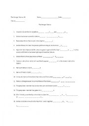 English Worksheet: the Hunger Games #2 