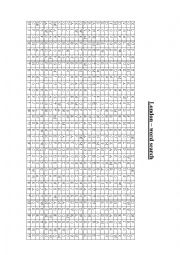 English Worksheet: London wordsearch