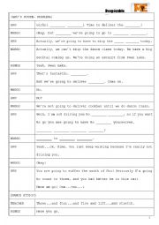 English Worksheet: Despicable Me- Script Workeet (part 2)