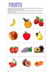 Fruits VS vegetables