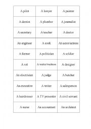 English Worksheet: jobs