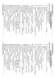 English Worksheet: gerund